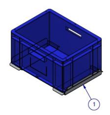Halterung Lagerbox 400x300 quer