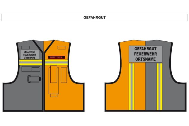 Kennzeichnungsweste Gefahrgut