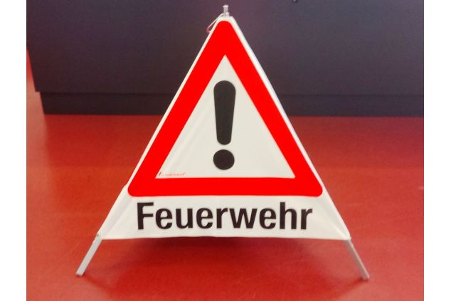Faltsignal Feuerwehr-Unfall-Ölspur 70cm