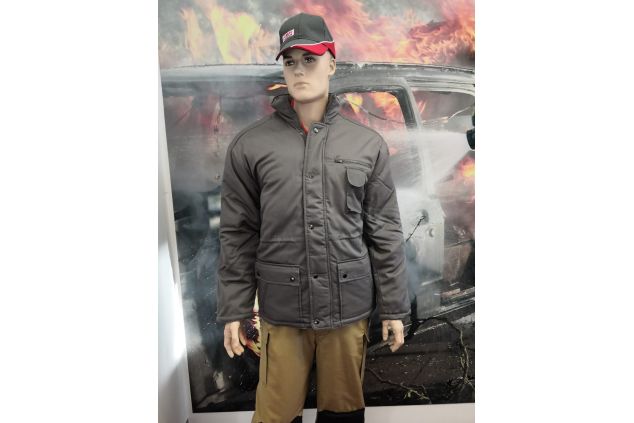 Jugend Anorak grau