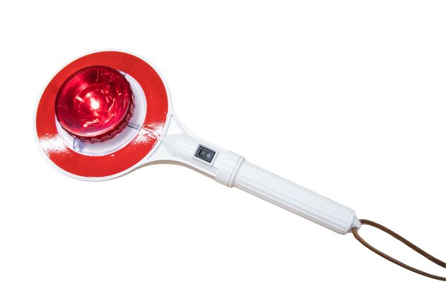 Winkerkelle einseitig beleuchtet rot E10