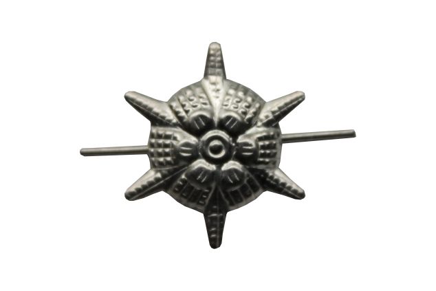 Sternrosette Weissmetall